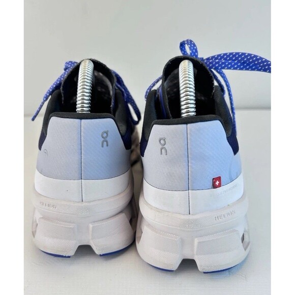 On Cloud Cloudmonster Womens Size 9 Helion Cloudtec Running Shoes Blue And White - Picture 3 of 9